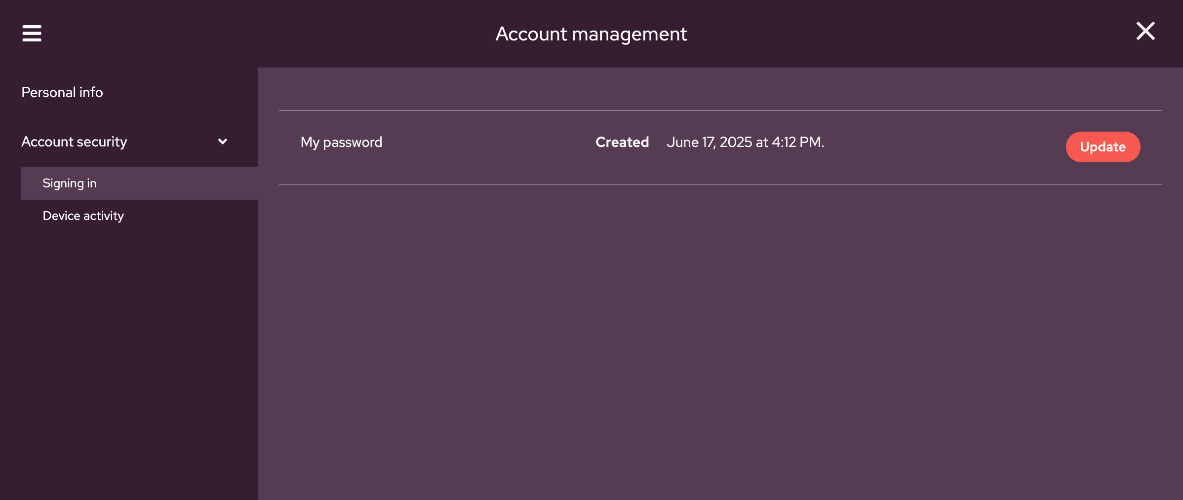 Tri-D System Security Settings