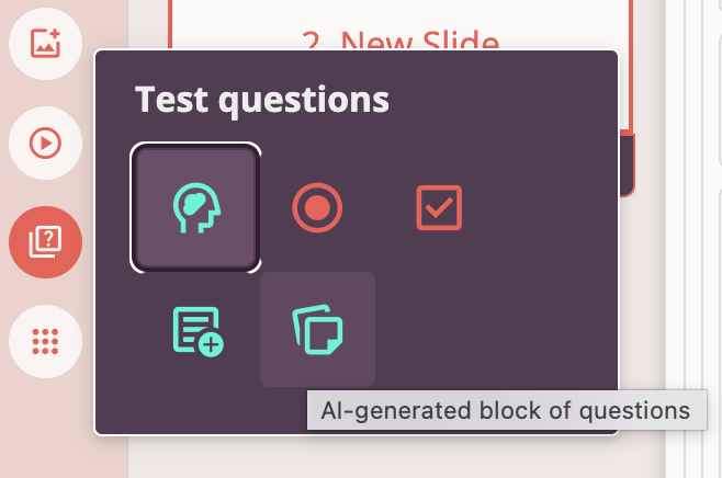 AI Questions Block